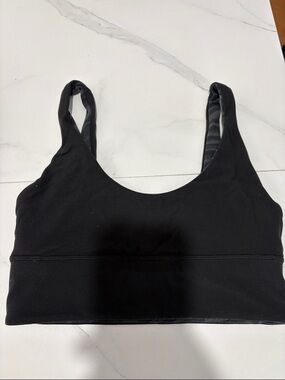Lululemon Black Scoop Neck Sports Bra